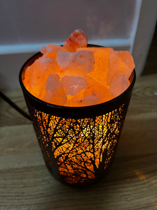 Himalayan Salt Lamp - Forest Vase Style